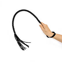 Плеть з екошкіри Art of Sex — Mistress, колір Чорний, фото 2