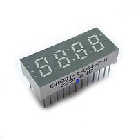 E40301-I-UR3-8-W Светодиодный индикатор, общий АНОД, высота символа 7,60 мм, четырехсимвольный, цвет свечения