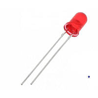 FYL-5013SRD Светодиод 5 мм.: Красный, матовый, диффузный, 660 нм. 80 мКд. 60 градусов