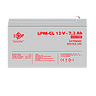 Акумулятор гелевий LPM-GL 12V - 7.2 Ah