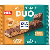 Шоколад Ritter Sport Duo Caramel Crush Big Brownie 218g
