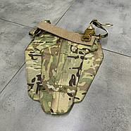 Напашник тризонний 1-го класу захисту, Піксель, фартух напашник, сумка фартух з балістичним пакетом Поліетиленові пластини, Мультикам, фото 9