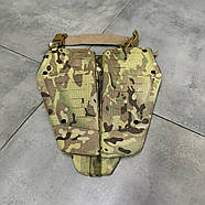 Напашник тризонний 1-го класу захисту, Піксель, фартух напашник, сумка фартух з балістичним пакетом Поліетиленові пластини, Мультикам, фото 7