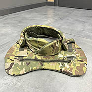 Захист шиї з балістичним пакетом 1 класу, Піксель, захист шиї від уламків, горжет захисний Мультикам, фото 5