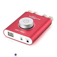 NS-20G-Red Компактний стереопідсилювач з Bluetooth 5,0 EDR DSP. 2х100 Вт. Живлення: 9...24 В. Колір: червоний