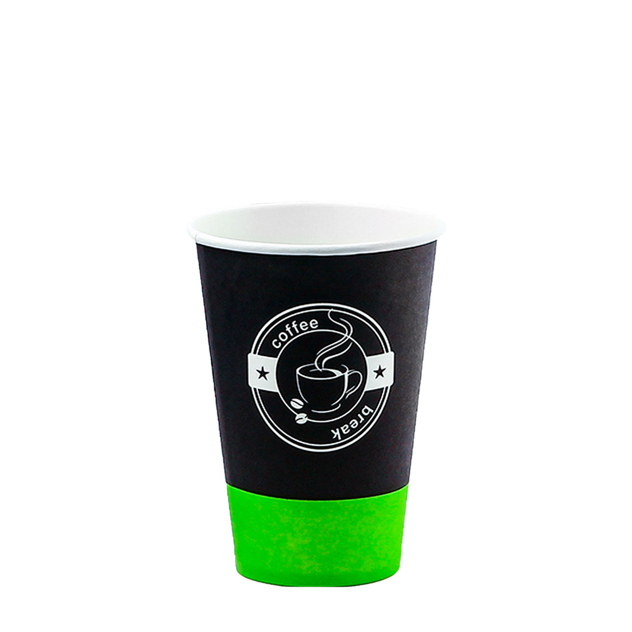 Стакан паперовий одношаровий COFFEE BREAK 340мл (CS)(КР-79)(50шт/уп)(1750ящ), фото 1