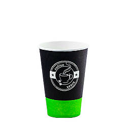 Стакан паперовий одношаровий COFFEE BREAK 340мл (CS)(КР-79)(50шт/уп)(1750ящ)