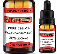 Масло КБД CBD oil 30% Pure 3000 мг, 10 мл, Польша