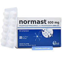 Normast / Нормаст Пальмітоїлітоламід (ПЕА/PEA) 600 mg у разі неврологічних розладів 60 капсул BX026, фото 3