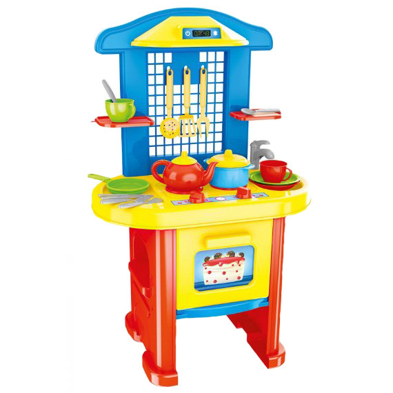 Іграшкова Кухня Technok Toys з аксесуарами, ігрова кухня для дітей, дитяча кухня, 18 предметів (FM2124)