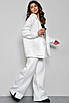 Спортивний костюм жіночий на флісі білого кольору Уцінка р.2 175661T Безкоштовна доставка, фото 2