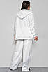 Спортивний костюм жіночий на флісі білого кольору Уцінка р.2 175661T Безкоштовна доставка, фото 3