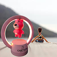 Милый детский ночник мини Розовый медведь"Lotso Bear" в воздухе светодиодный, Оригинальные детские ночники