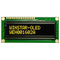 WEH001602ALPP5N10100 Дисплей - Тип: OLED, символьный: Контроллер: WS0010: Текст: 16, 2 симв: Интерфейс: