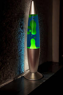 Лава лампа нічник 34 см синя зелена Lava lamp настільний світильник нічник для дому та офісу
