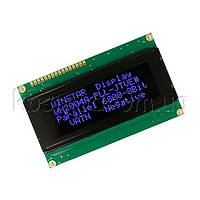 WH2004A-PLL-CTVE ЖК-дисплей, VATN, 20 символов 4 строки, цвет подсветки: синий, размеры: 98х60 мм,Интерфейс: