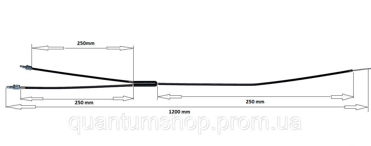 Трос тормозов для BMX Черный (C-L-0012) LD, код: 8303522 - фото 2 - id-p2136238787