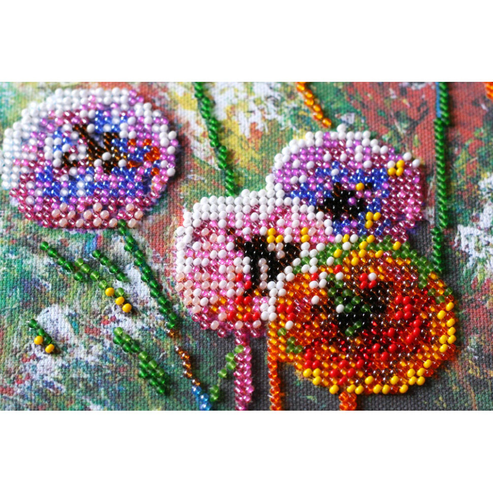 Набор-миди для вышивки бисером "Разноцветные шары" AMB-017 20х20 см от LamaToys - фото 3 - id-p2136237412