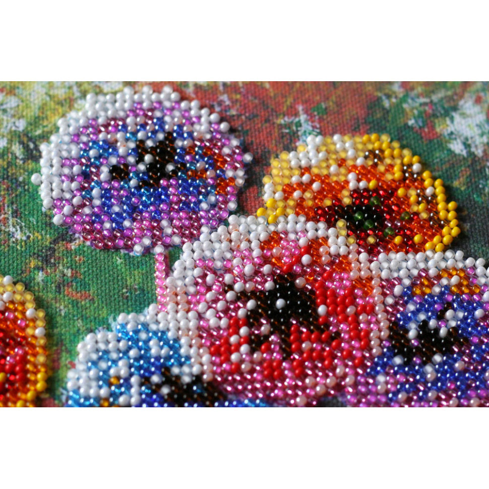 Набор-миди для вышивки бисером "Разноцветные шары" AMB-017 20х20 см от LamaToys - фото 4 - id-p2136237412