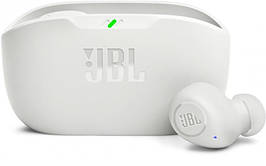 Навушники гарнітура вакуумні Bluetooth 5.2 JBL Wave Buds White (JBLWBUDSWHT)