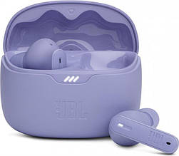 Навушники гарнітура вакуумні Bluetooth 5.3 JBL Tune Beam Purple (JBLTBEAMPUR)