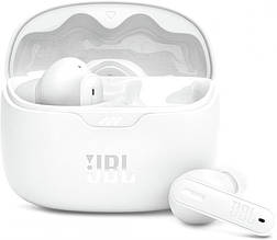 Навушники гарнітура вакуумні Bluetooth 5.3 JBL Tune Beam White (JBLTBEAMWHT)