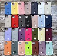 Silicone case iPhone 15 силиконовый чехол на айфон с закрытым низом 35 STAR BLUE