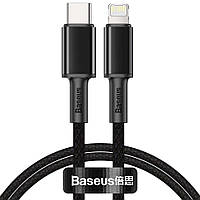 Кабель Baseus High Density Braided Type-C to Lightning PD 20W 1m Black (CATLGD-01)