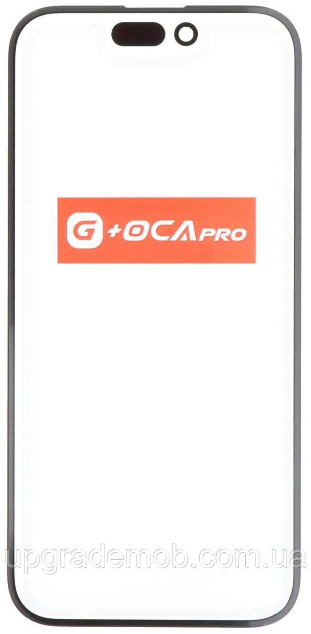Скло дисплея iPhone 15 Pro чорне з OCA-плівкою оригінал G+OCA PRo