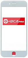 Стекло корпуса iPhone 6S белое с рамкой с OCA-пленкой оригинал G+OCA Pro