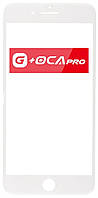 Стекло корпуса iPhone 8 Plus белое с рамкой с OCA-пленкой оригинал G+OCA Pro