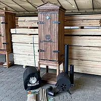 Гриль Wędzarnia Olchowa Drewniana Od265L/125 Grillpal Kolor Palisander