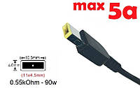 Dc кабель для блока питания Square tip 11.0x4.5mm (+pin) (8a) (1.2m) (A class) 1 день гар.