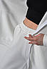 Спортивний костюм жіночий на флісі білого кольору Уцінка р.2 175661P, фото 4