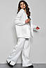 Спортивний костюм жіночий на флісі білого кольору Уцінка р.2 175661P, фото 2