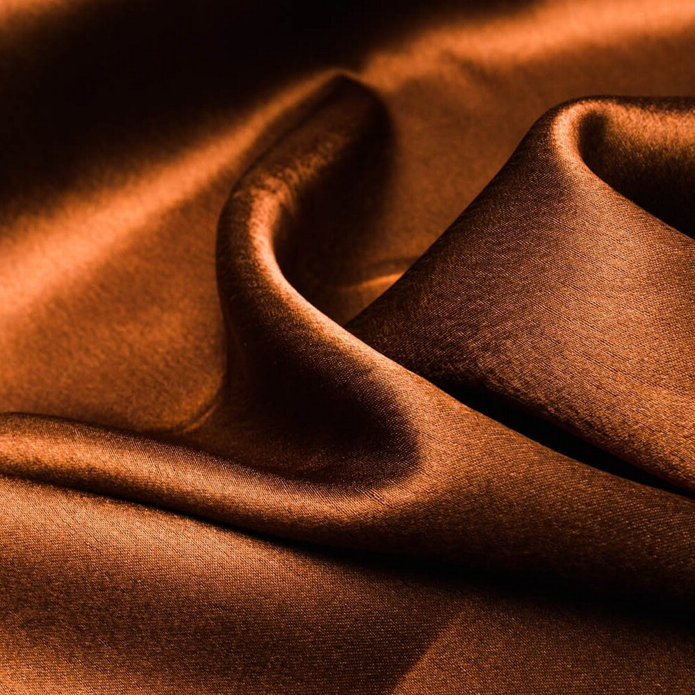 Тканина костюмна креп-сатин коричневий