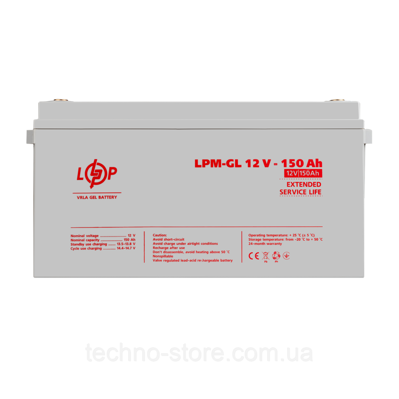 Акумулятор гелевий LPM-GL 12V - 150 Ah