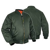 Куртка Бомбер летная "US BASIC MA1® FLIGHT JACKET" Оливковая, размер S