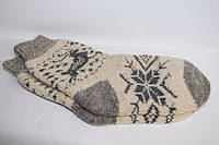 Шкарпетки жіночі з овечої вовни - з сірим погоди