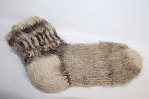 Шкарпетки чоловічі з собачої шерсті - бежеві