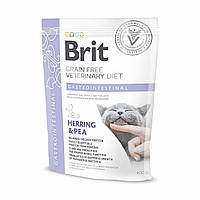 Сухой корм для всех возрастов кошек Brit VetDiets при остром и хроническом гастроэнтерите c сельдь лосось яйца
