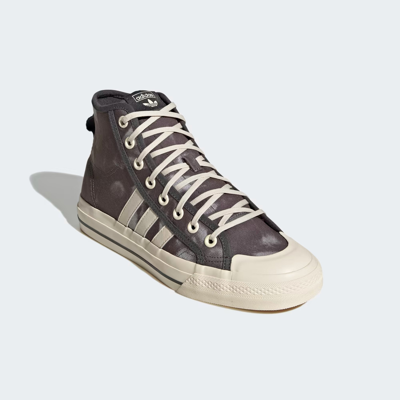 Вінтажні кеди NIZZA HI RF Adidas з принтом 1159801441 (Сірий, 40)