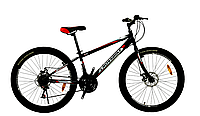 Велосипед CrossBike Spark D-Al 26" 13" черно-красный