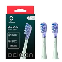 Насадка для электрической зубной щетки Oclean UW01 G02 Ultra White Brush Head Green (2 шт) (6970810553529)