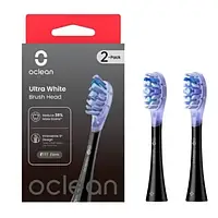 Насадка для электрической зубной щетки Oclean UW02 B02 Ultra White Brush Head Black (2 шт) (6970810553550)