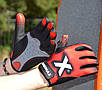 Рукавички для фітнесу MadMax MXG-101 X Gloves Black/Grey/Red S, фото 5