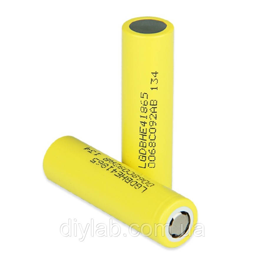 Li-ion акумулятор 18650 LG HE4 2500mAh 20A (30A)