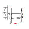 Кріплення для телевізора Квадо К-50 фіксоване 30-53", фото 4