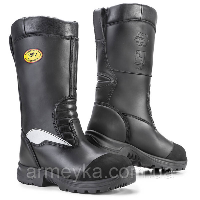 Вогнетрівкі сапоги fireleather evo boot чорна шкіра Jolly Італія