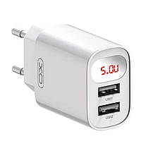 МЗП блок XO L95 (2USB/2.4A) (білий)